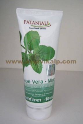Patanjali, ALOE VERA - MINT, Face Wash, 60g, For Removes Dirt, Excess Oil
